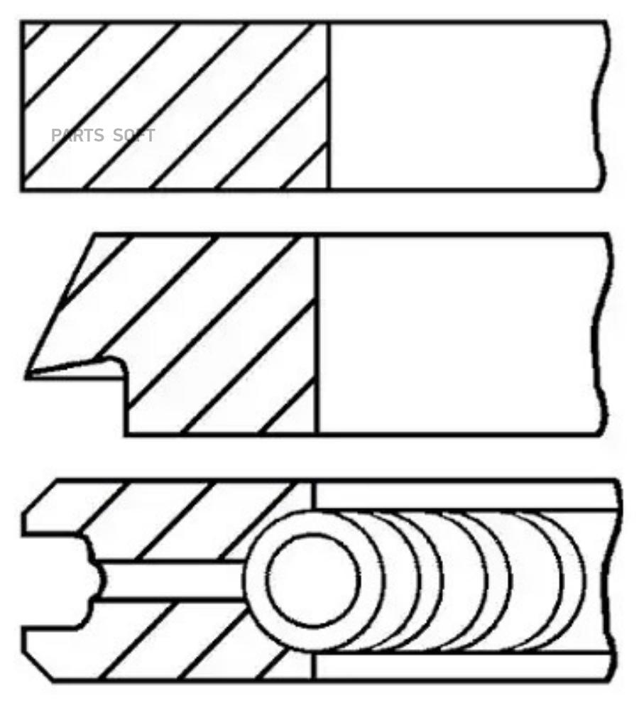 

08-148107-00_кольца поршневые d89.9x2x2x2 +0.5 1 ford transit 2.4tdci h9fa/h9fb 04>