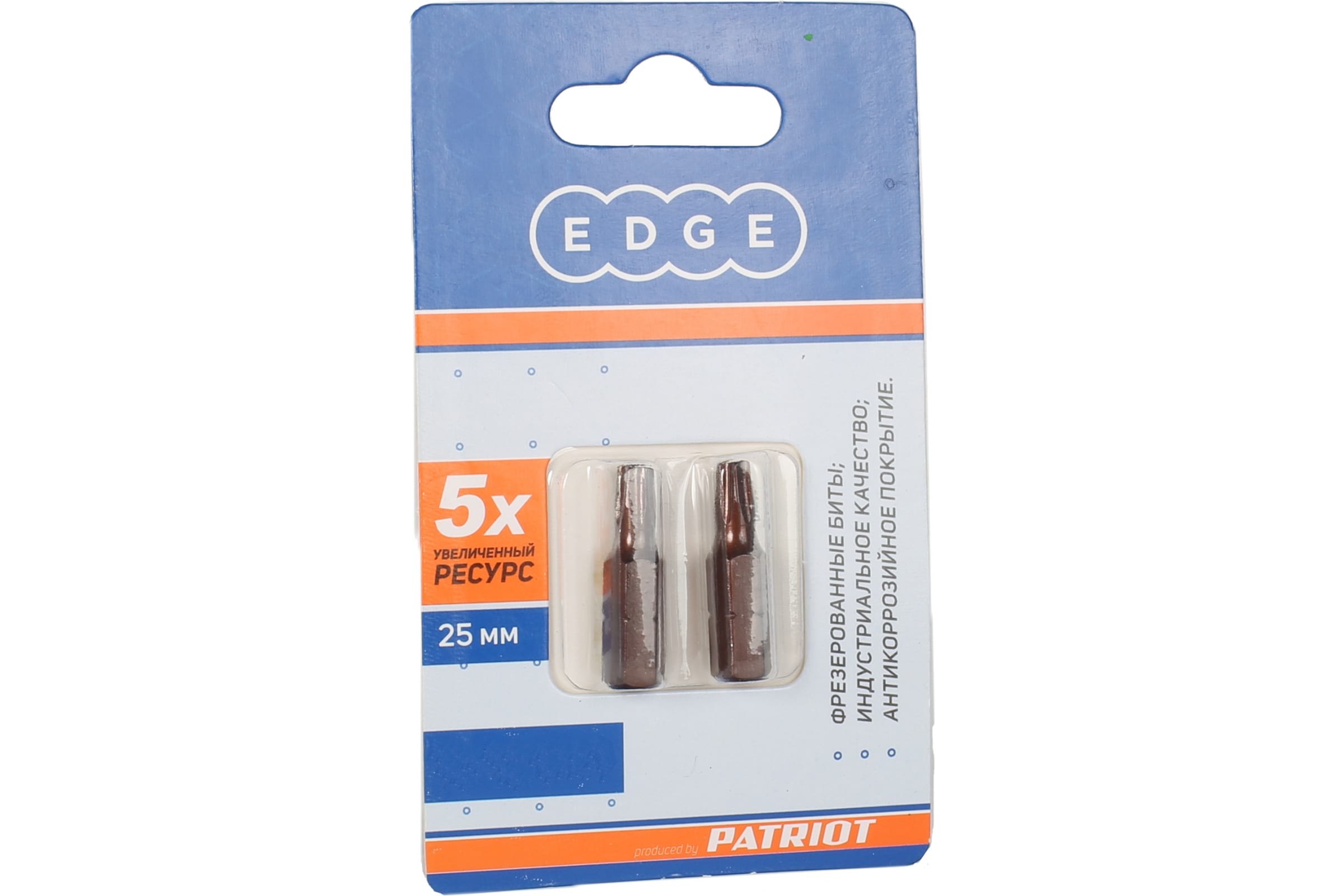 EDGE by PATRIOT Бита T25 длина 25 мм, 2шт в блистере 818010020 бита edge by patriot