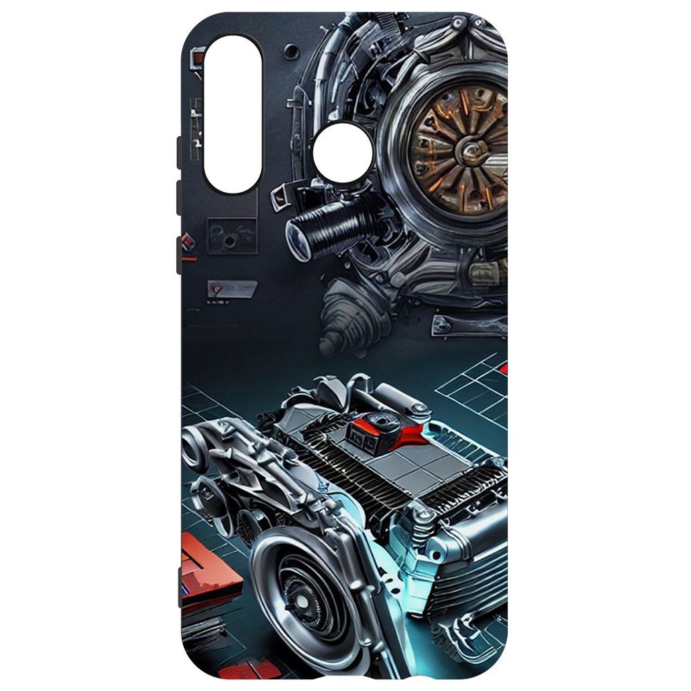 

Чехол-накладка Софт Моторы для Honor 20E, Черный