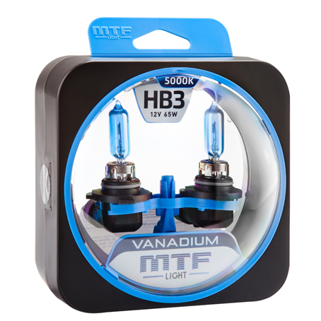 Лампа MTF Light Vanadium HB3 12V 65W 5000K (2 штуки) HVN12B3