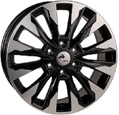 

КиК КР007 (Land Cruiser 300) 8,0x20 6/139,7 ET60 d-95,1 Diamond Black Gris ( 82170), КР007 Land Cruiser 300