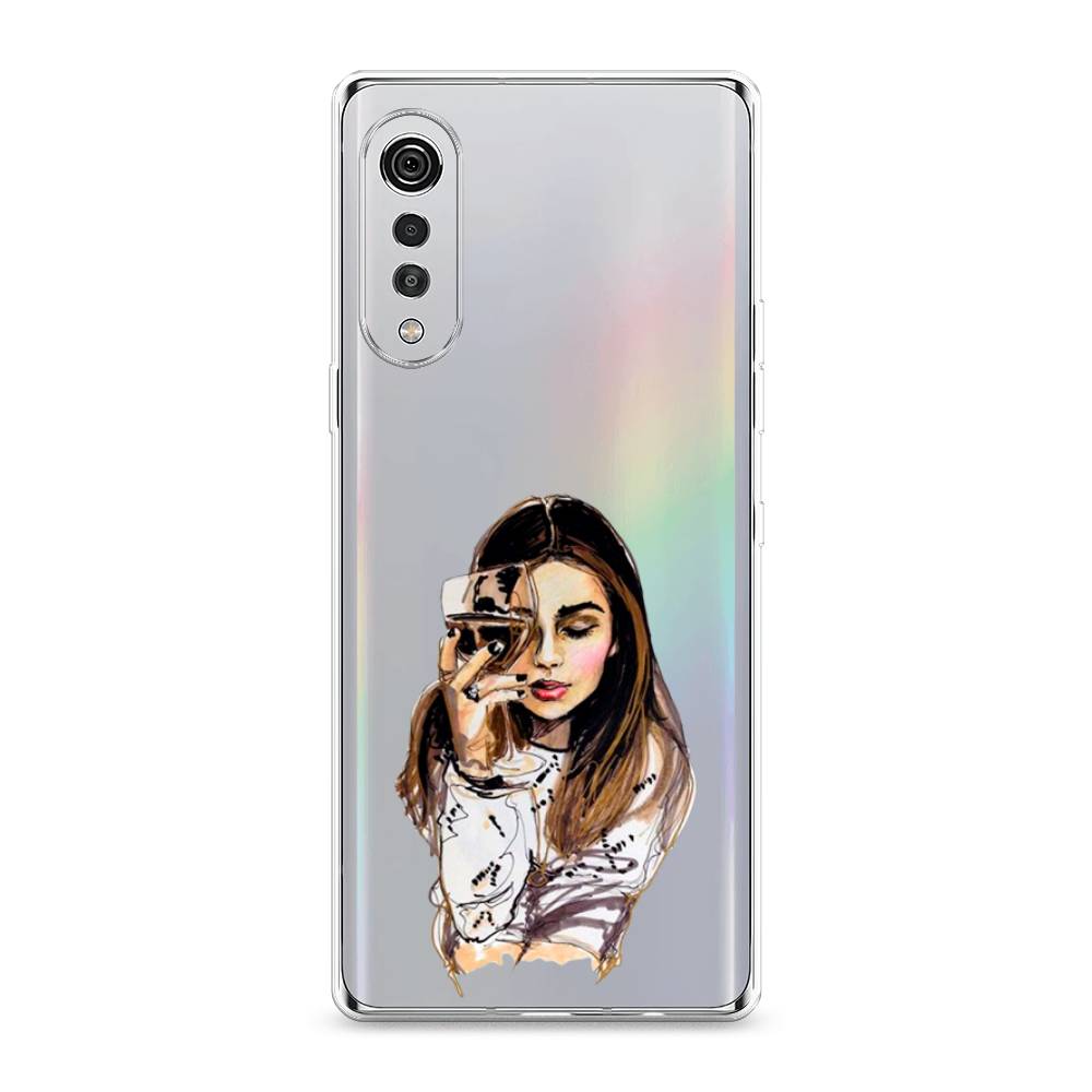

Чехол Awog на LG Velvet 4G/5G "Девушка с бокалом", 84450-7