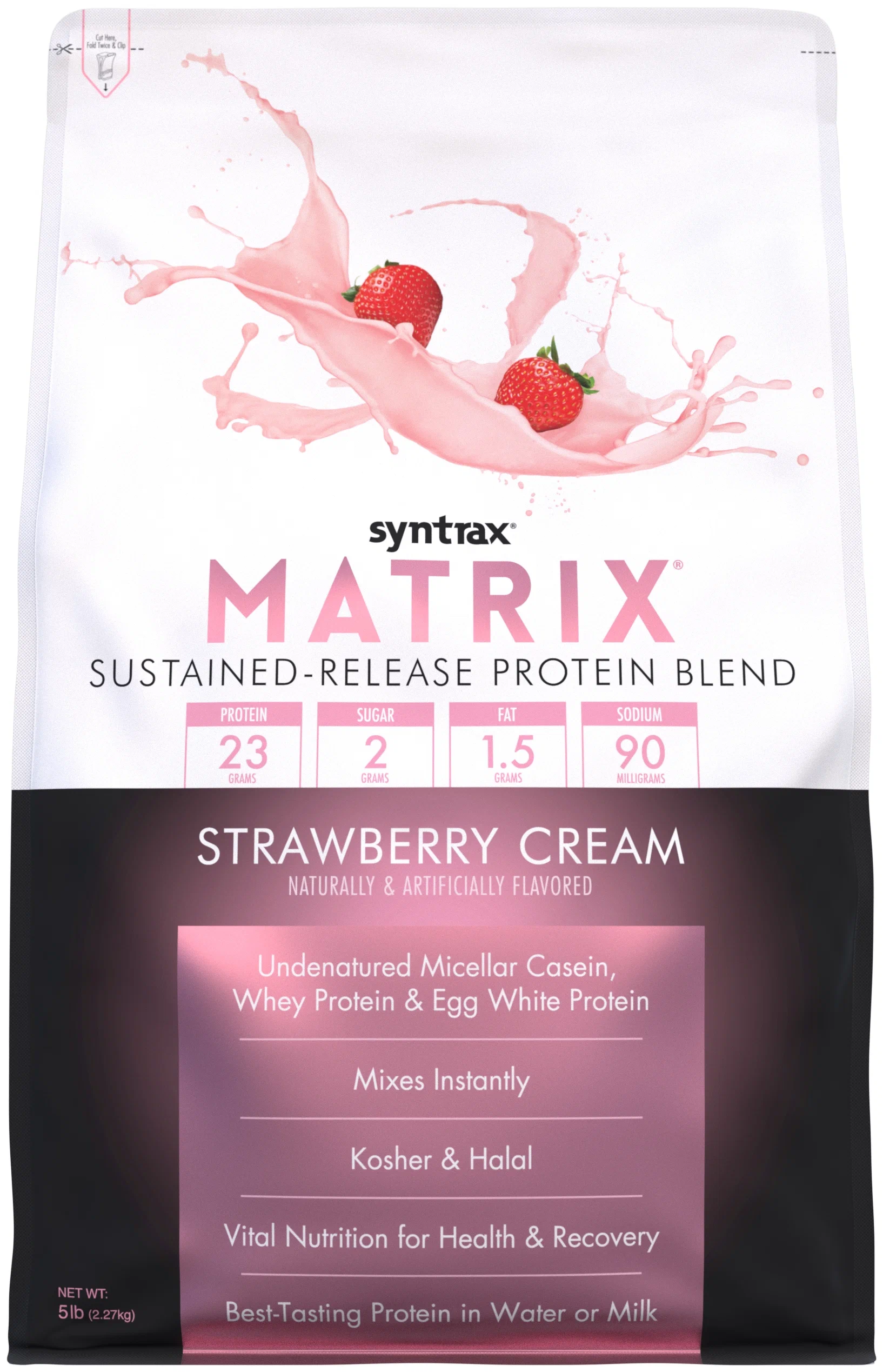 Протеин Syntrax Matrix 5.0, 2270 г, strawberry cream
