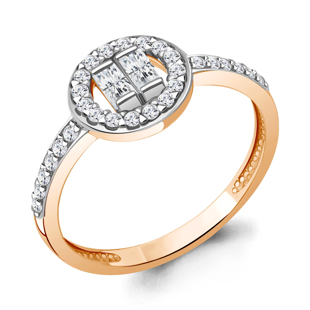 

Кольцо из серебра с фианитом р. Aquamarine 69850А, 69850А_925_з