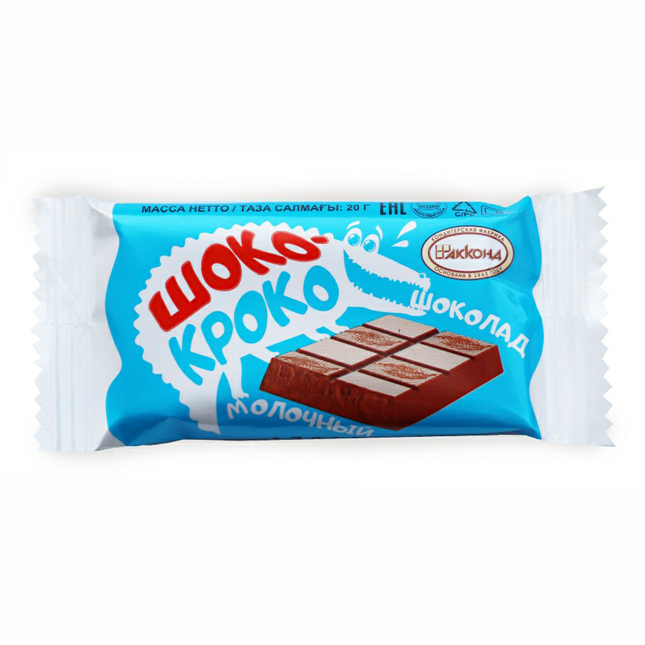 

Шоколад Акконд Шоко-кроко молочный 20 г