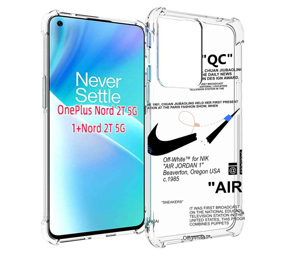 

Чехол MyPads коллаборация-найк для OnePlus Nord 2T, Прозрачный, Tocco