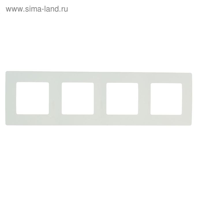 

Рамка Legrand Etika 672504, четырехместная, белая, Белый
