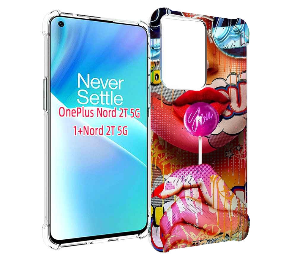 

Чехол MyPads комикс-девушка женский для OnePlus Nord 2T, Прозрачный, Tocco