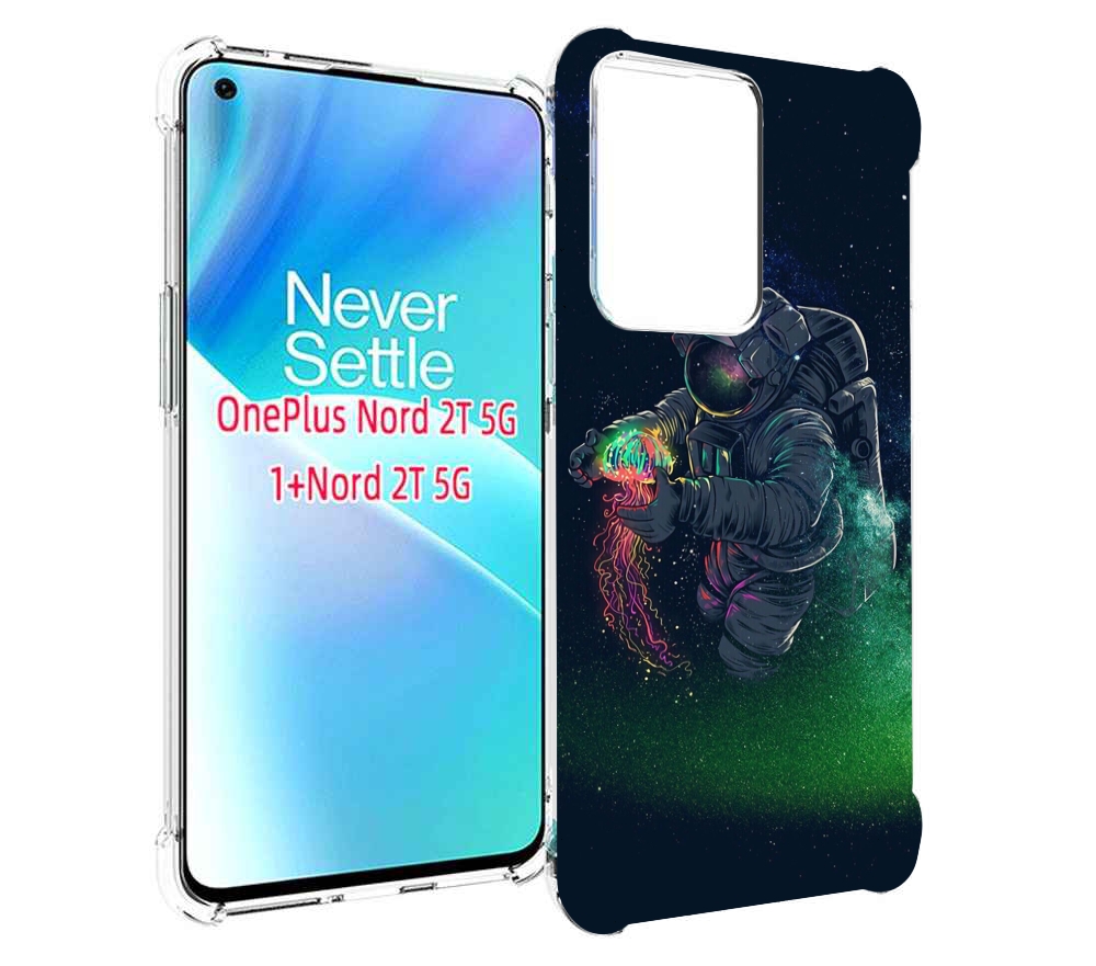 

Чехол MyPads космонавт-с-оружием-арты для OnePlus Nord 2T, Прозрачный, Tocco