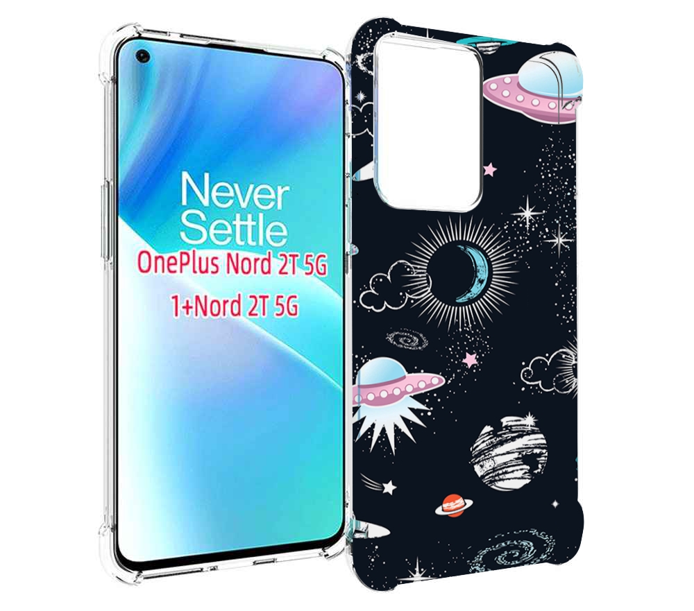 

Чехол MyPads космос-мини-картинки для OnePlus Nord 2T, Прозрачный, Tocco
