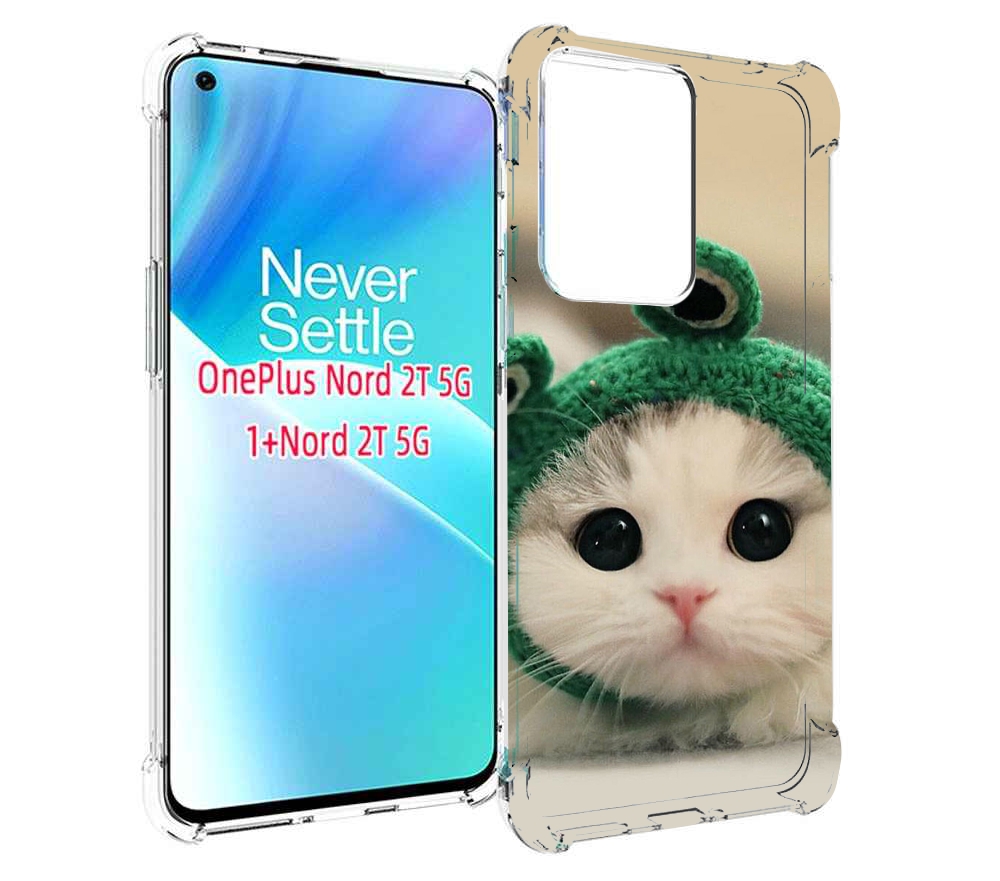 

Чехол MyPads кот-лягушка детский для OnePlus Nord 2T, Прозрачный, Tocco