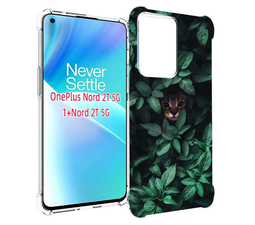 

Чехол MyPads котенок в листьях для OnePlus Nord 2T, Прозрачный, Tocco