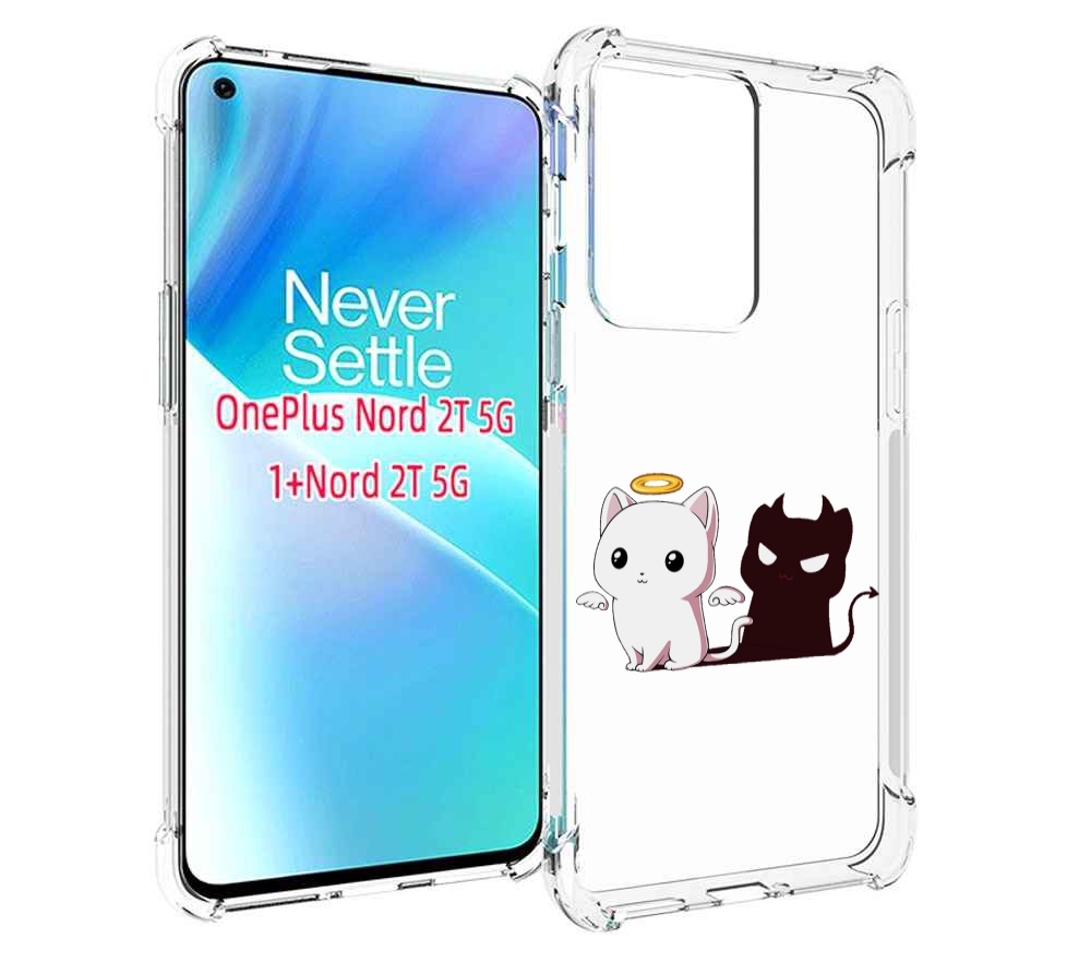 

Чехол MyPads котик-с-злой-тенью для OnePlus Nord 2T, Прозрачный, Tocco