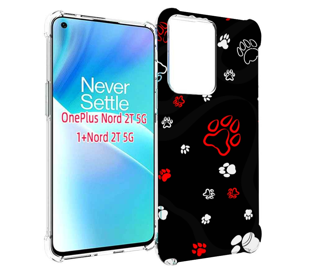 

Чехол MyPads кошачьи-лапки для OnePlus Nord 2T, Прозрачный, Tocco