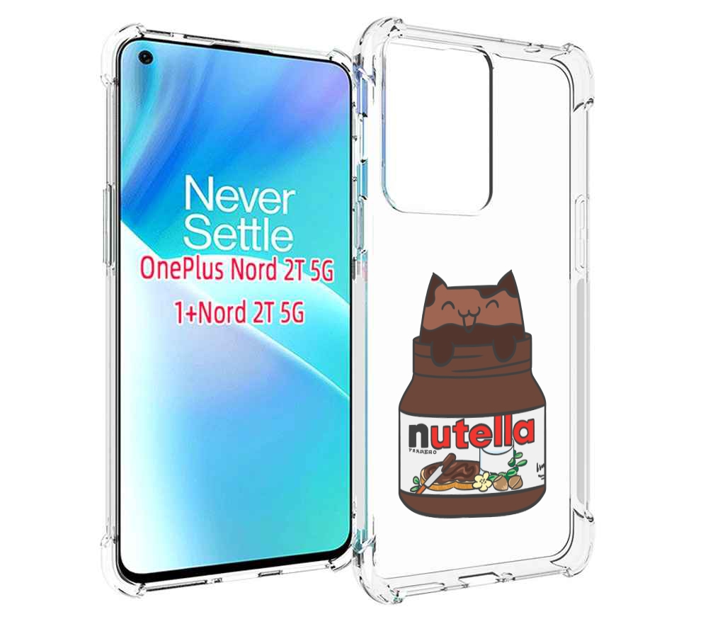 

Чехол MyPads кошечка-в-нутелле для OnePlus Nord 2T, Прозрачный, Tocco