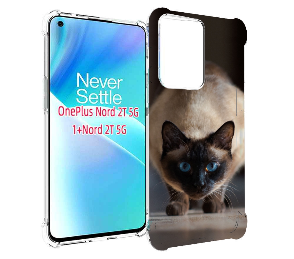 Чехол MyPads кошка сиамская для OnePlus Nord 2T