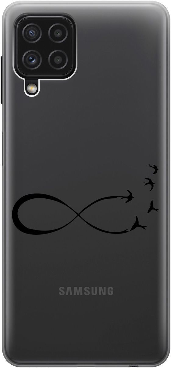 

Чехол на Samsung Galaxy A22 "Infinity" прозрачный, Прозрачный;черный, 5366