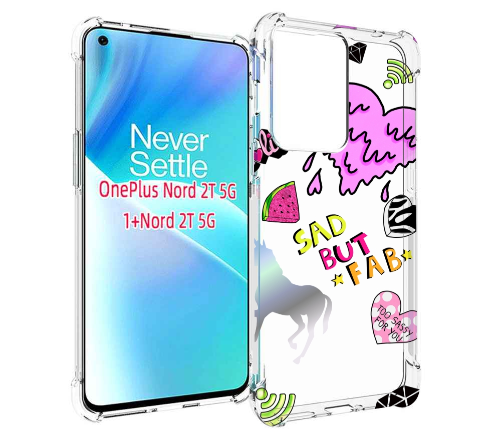 

Чехол MyPads красивые-смайлики для OnePlus Nord 2T, Прозрачный, Tocco