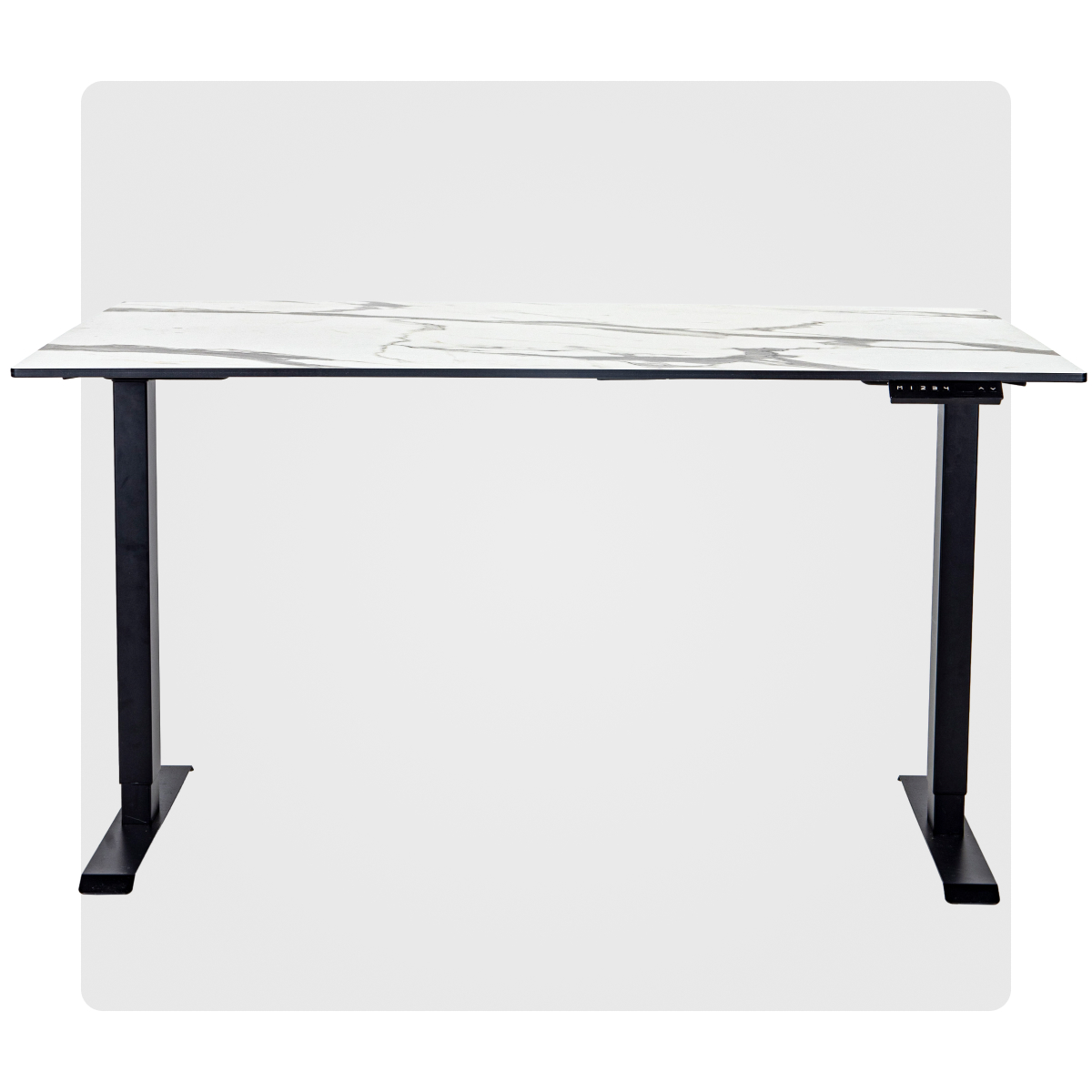 

Компьютерный стол LuxAlto, 2AR2, 34484, HPL 120х80см белый мрамор, HPL-2AR2-LuxAlto