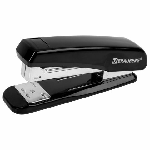 

Степлер №24/6, 266 Brauberg Classic, до 25 листов, черный, 222546, 2 шт