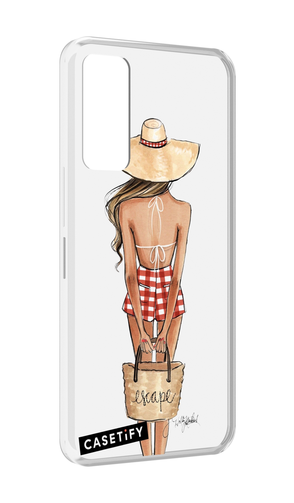 

Чехол MyPads CASETiFY женский для TCL 30 / TCL 30 5G / TCL 30+ plus, Прозрачный, Tocco