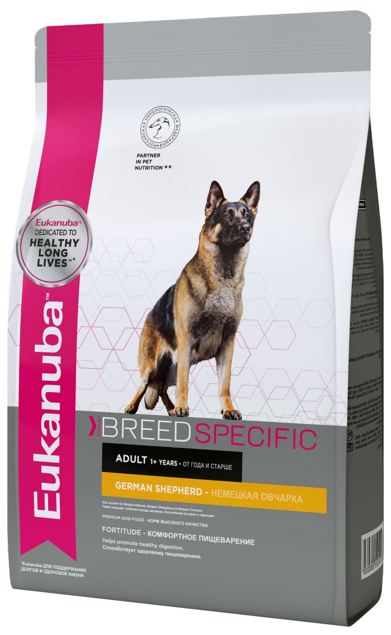 фото Eukanuba eukanuba german shepherd для взрослых собак немецкая овчарка (10 + 10 кг)