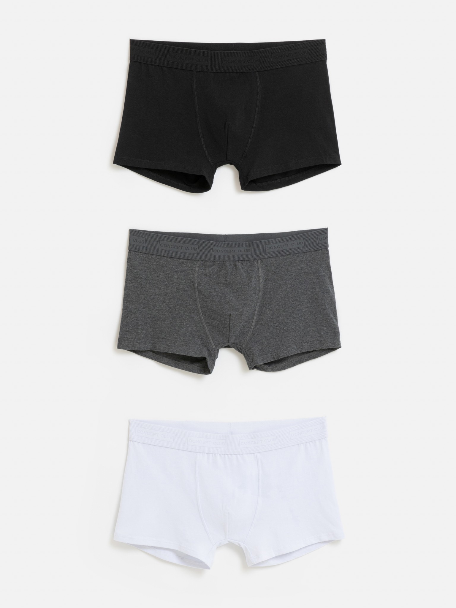 Комплект трусов мужской Concept Club 10104130004 белый; серый; черный XL
