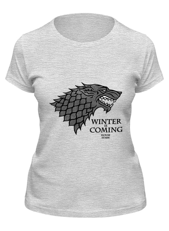 

Футболка женская Printio Game of thrones серая M, Game of thrones