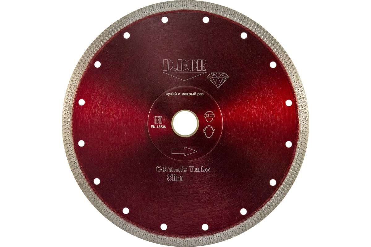 Диск алмазный D.BOR Ceramic Turbo Slim T-10, 180x1,6x25,4/22,23 (CTS-T-10-0180-025)