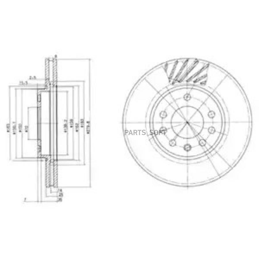 

Bg3405_диск тормозной передний opel astra 1.6-2.2td 97>