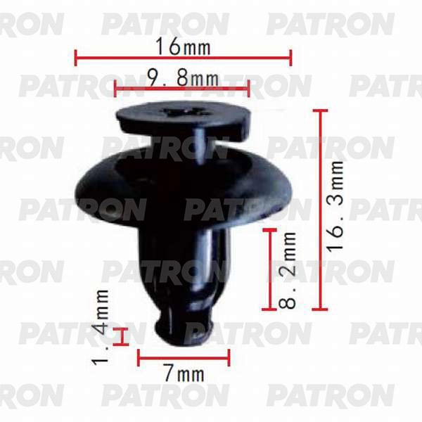 

Клипса Автомобильная PATRON P370362