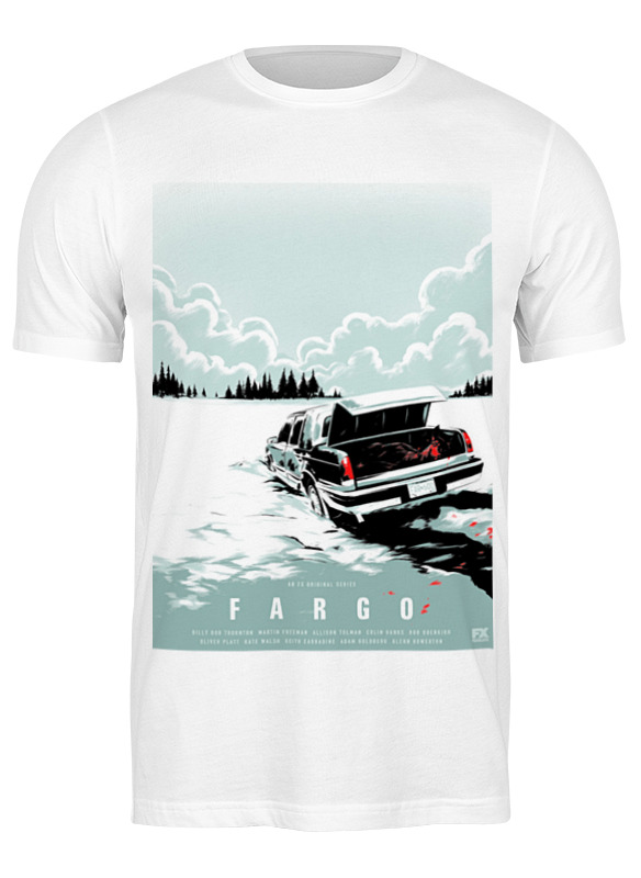 

Футболка мужская Printio Фарго / fargo белая M, Белый, Фарго / fargo