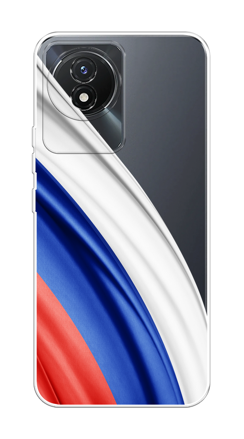 

Чехол на Vivo Y02/Y02A/Y11 (2023) "Флаг России уголок", Белый;синий;красный;прозрачный, 268150-1