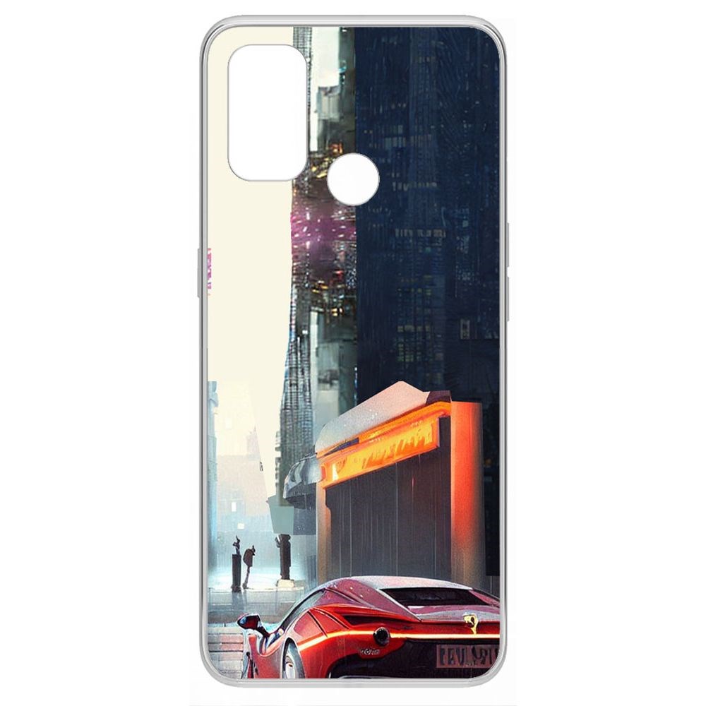 Чехол-накладка Krutoff Clear Case Сити для Oppo A53 (2020)