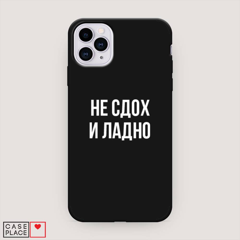 фото Матовый силиконовый чехол "не сдох и ладно" на apple iphone 11 pro awog