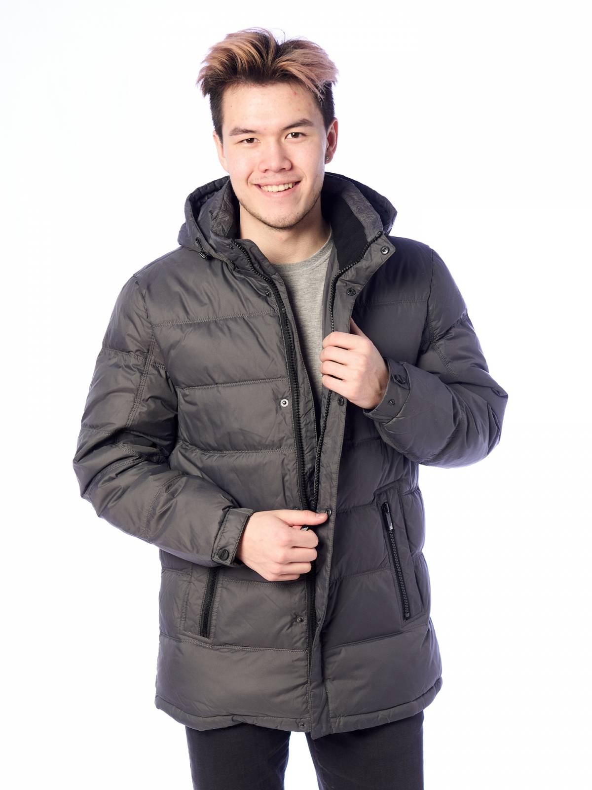 

Пуховик мужской Malidinu 4181 серый 48 RU, 4181