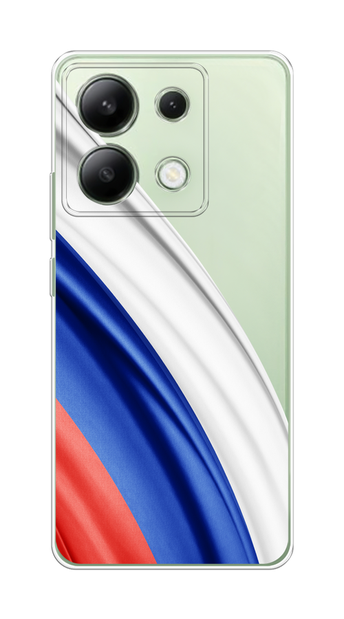 

Чехол на Xiaomi Redmi Note 13 4G (Global) "Флаг России уголок", Белый;синий;красный;прозрачный, 321050-1