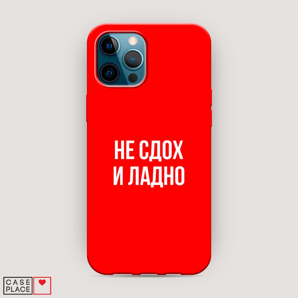 фото Матовый силиконовый чехол "не сдох и ладно" на apple iphone 12 pro max awog