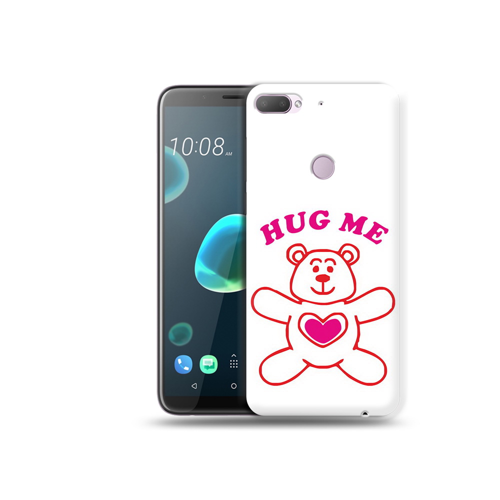 

Чехол MyPads Tocco для HTC Desire 12 Plus 14 февраля обними меня, Прозрачный, Tocco