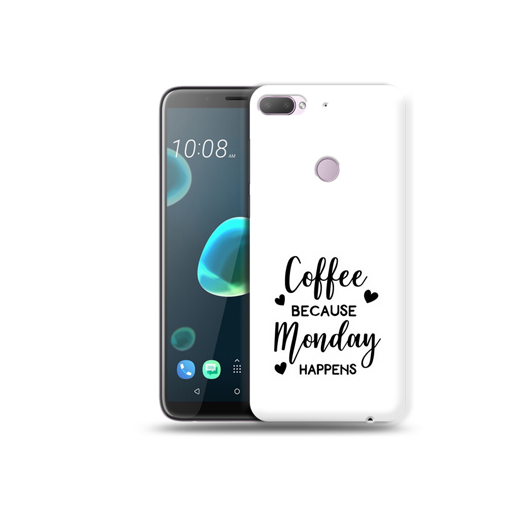 

Чехол MyPads Tocco для HTC Desire 12 Plus кофе и понедельник стал счастливым, Прозрачный, Tocco