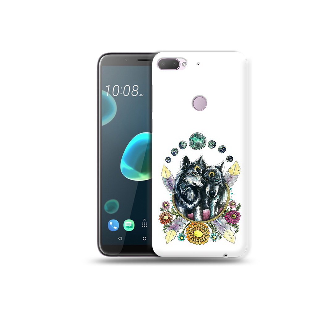

Чехол MyPads Tocco для HTC Desire 12 Plus красивые волки абстракция, Прозрачный, Tocco