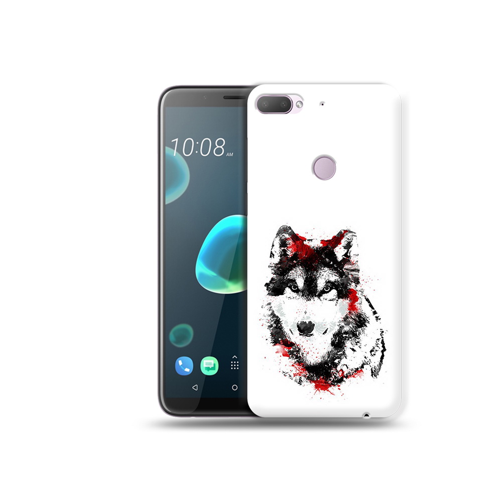 

Чехол MyPads Tocco для HTC Desire 12 Plus кровавый волк, Прозрачный, Tocco