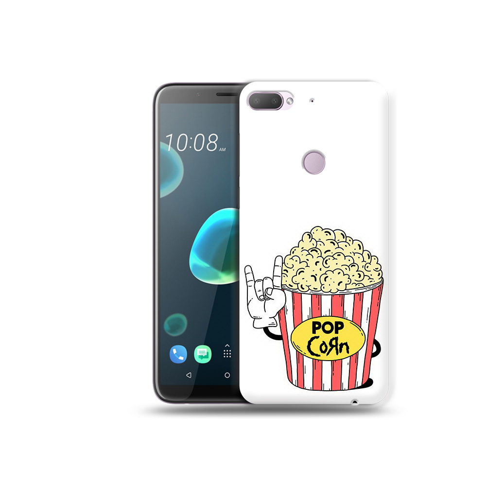 

Чехол MyPads Tocco для HTC Desire 12 Plus крутой попкорн, Прозрачный, Tocco