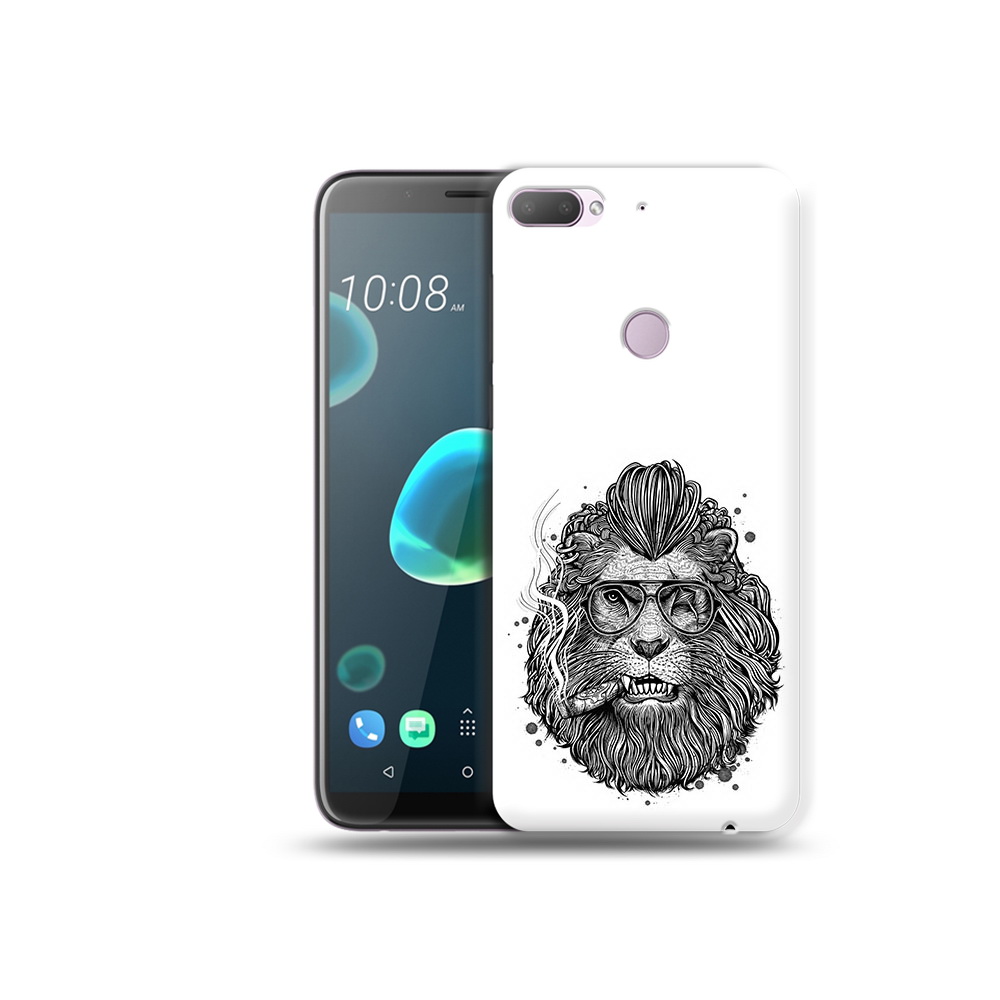 

Чехол MyPads Tocco для HTC Desire 12 Plus курящий лев, Прозрачный, Tocco
