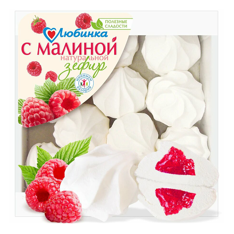 

Зефир Любинка с начинкой малина 500 г