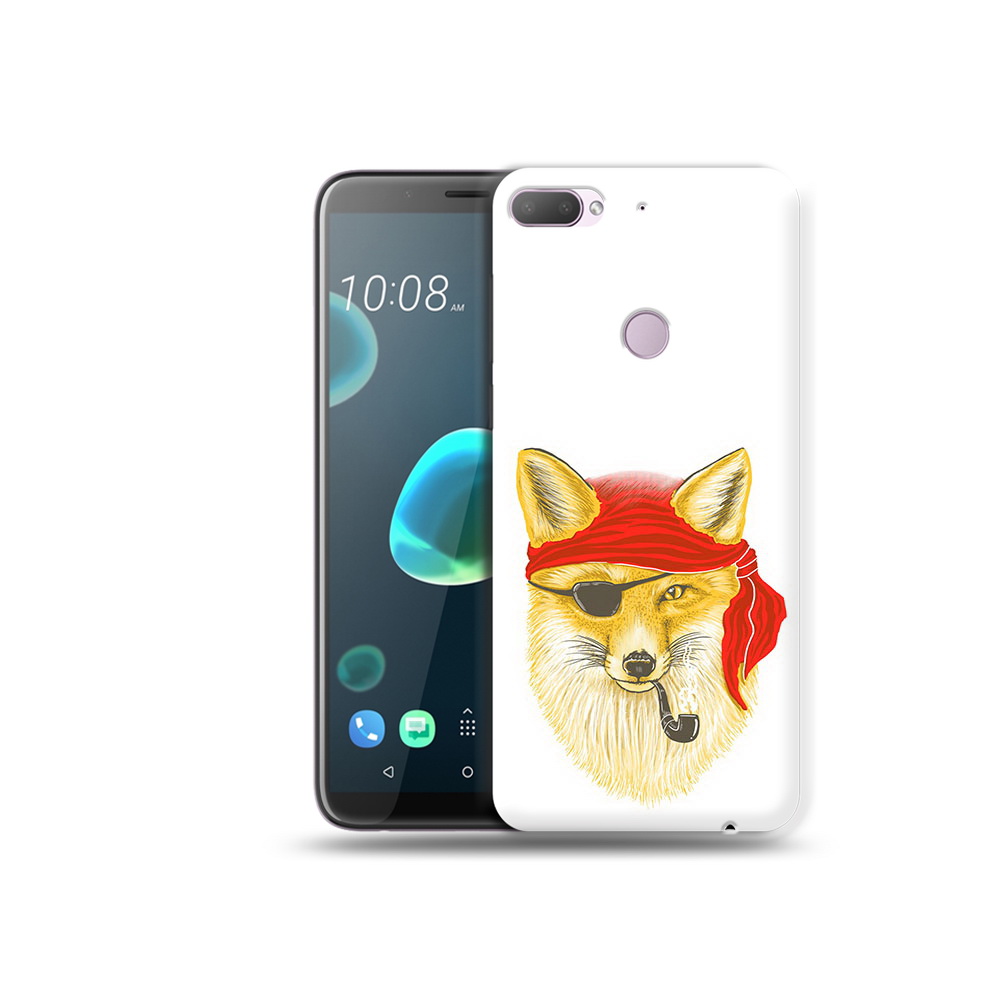 

Чехол MyPads Tocco для HTC Desire 12 Plus лиса-пират, Прозрачный, Tocco
