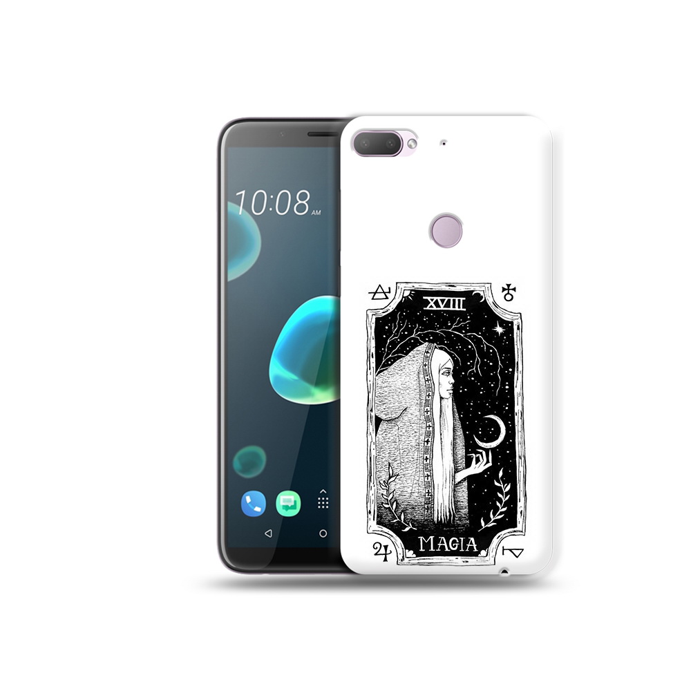 

Чехол MyPads Tocco для HTC Desire 12 Plus лунная магия, Прозрачный, Tocco