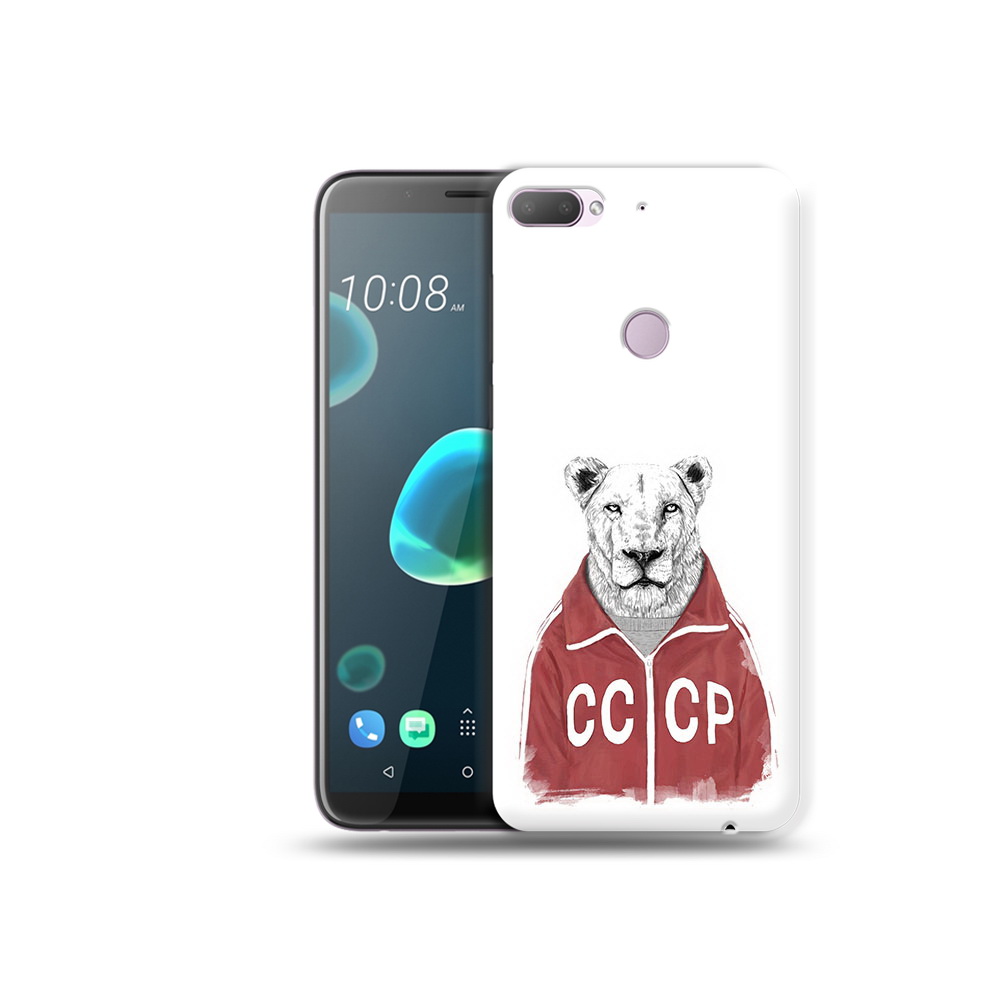 

Чехол MyPads Tocco для HTC Desire 12 Plus львица ссср, Прозрачный, Tocco