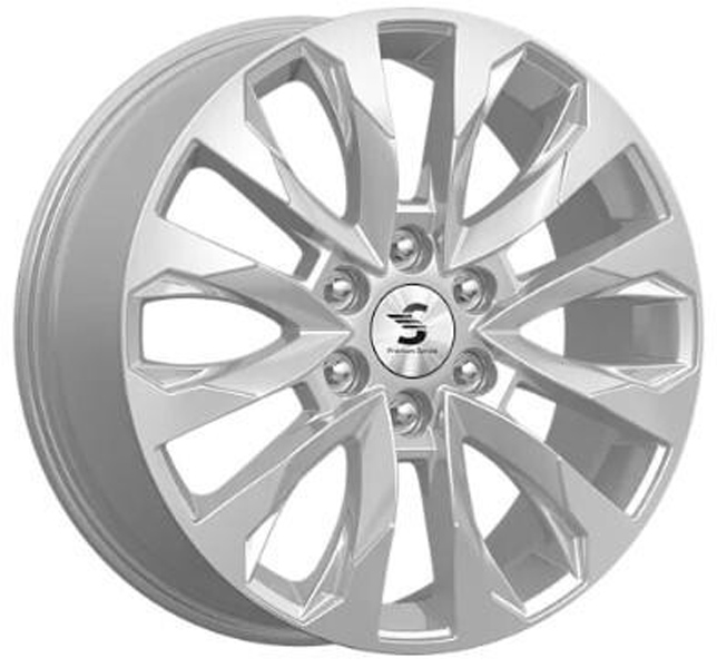 

КиК КР007 (Land Cruiser 300) 8,0x20 6/139,7 ET60 d-95,1 Elite Silver ( 78992)