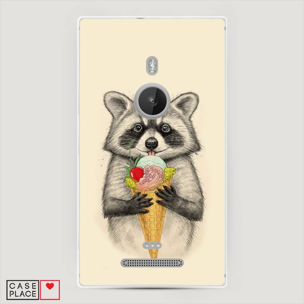 

Чехол Awog "Енот с мороженым" для Lumia 925